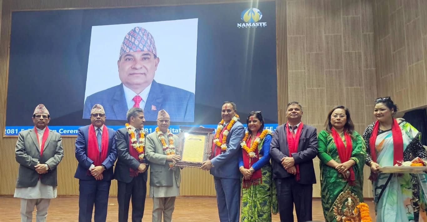 प्याब्सन रत्न पदकबाट पूर्व केन्द्रीय अध्यक्ष टिकाराम पुरी सम्मानित।