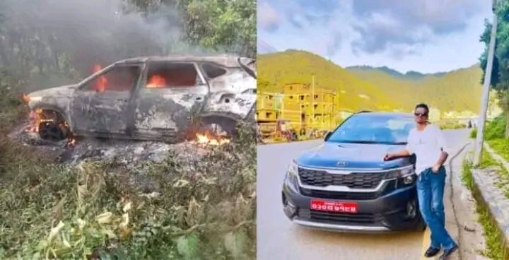 सरोज शर्मा हत्या : कार जलेको भेटियो, गाडिएको अवस्थामा शव