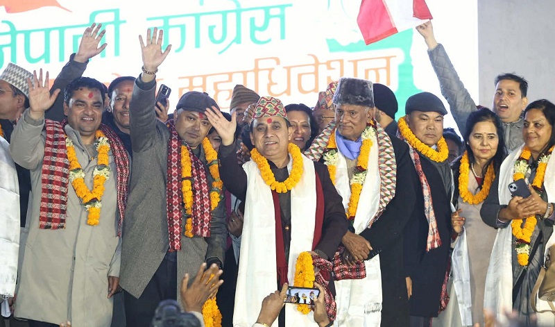 कांग्रेस विशेष महाधिवेशनबाट गगन थापाको नेतृत्वमा नयाँ कार्यसमिति घोषणा